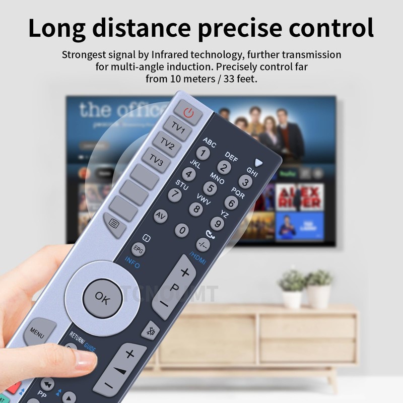 TCNOUMT Replacement Remote Control for Medion LCD TV RC1230 MSN40033377
