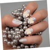 Vaguelly Nail Art Charms of Pearl Bow Decorations for Women