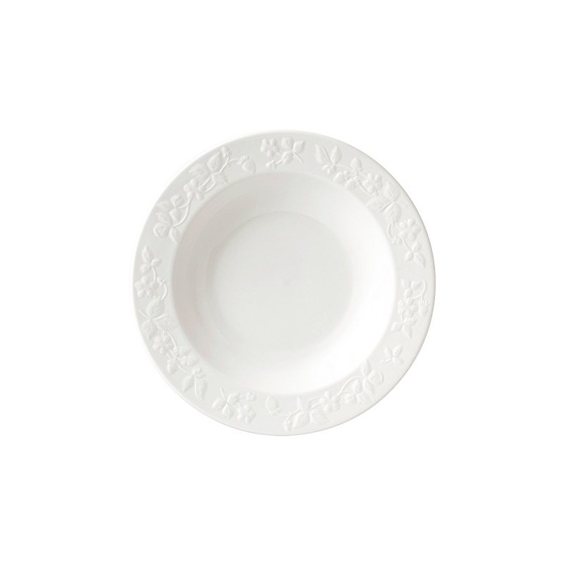 Wedgwood Wild Strawberry White Rim Soup Bowl