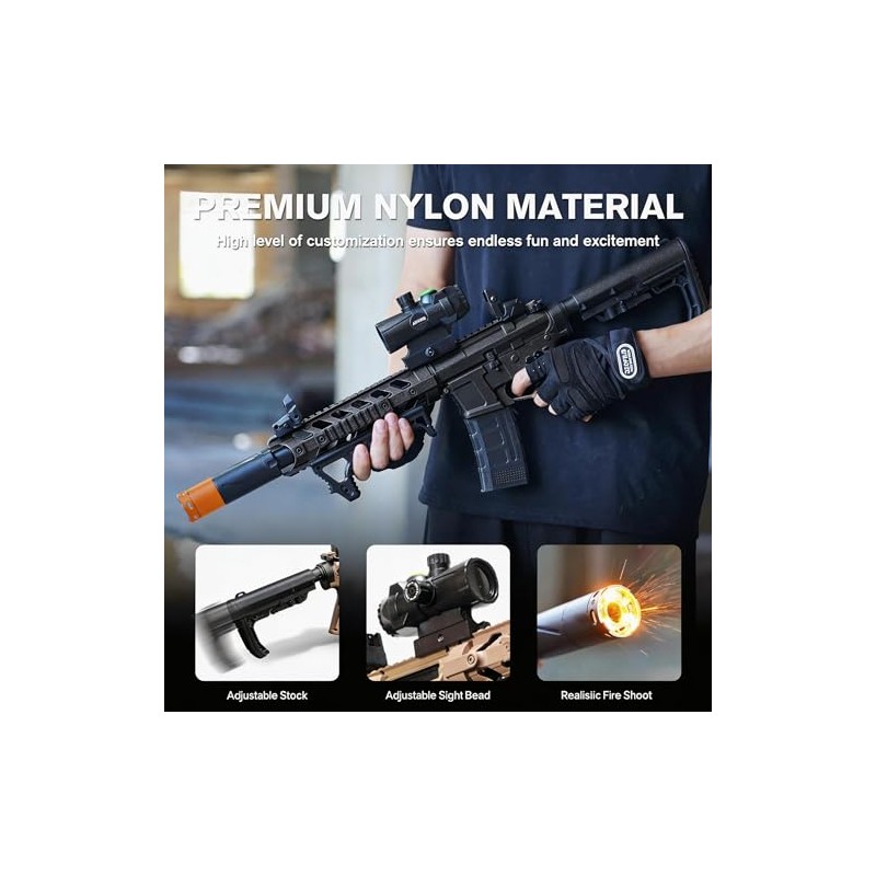 JellyBullet Automatic Blaster 820248 Nylon Body 170 FPS Automatic Repeating