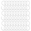 ValueBargain S Shaped Hooks, 30PCS Small White Plastic S Shaped