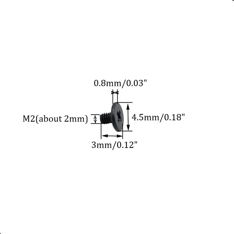 50pcs NVMe M.2 SSD Mounting Screws,Stainless Flat Phillips Head HDD