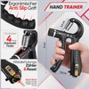 FUNFLEX Handtrainer Fingertrainer, Griffkraft Trainer Set, Verstellbarer Unterarmtrainer, Finger Trainer,