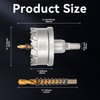 Henvo Hole Saw 2-7/16" (62mm) Heavy Duty Carbide with 2