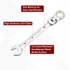 sourcing map Flex Head Ratchet Wrench Spanner 11/16" SAE Ratcheting
