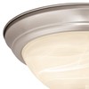 VAXCEL Stevens 2-Pack 13-in W LED Nickel Transitional Flush Mount