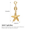 FAMARINE Shell Keychain for Necklace Bag Chain Keychain Clasp Clip