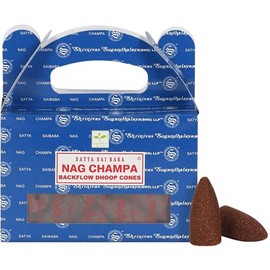 Satya Backflow Cones used for Aromatherapy, Spa, Yoga, Weddings, Reiki, Meditation, Healing by SAMASIA (Agarbatti)