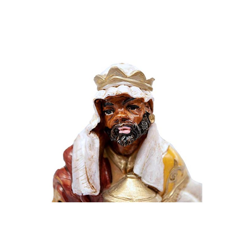 Venerare King Balthazar Wise Man Nativity Figurine | 5 Inch