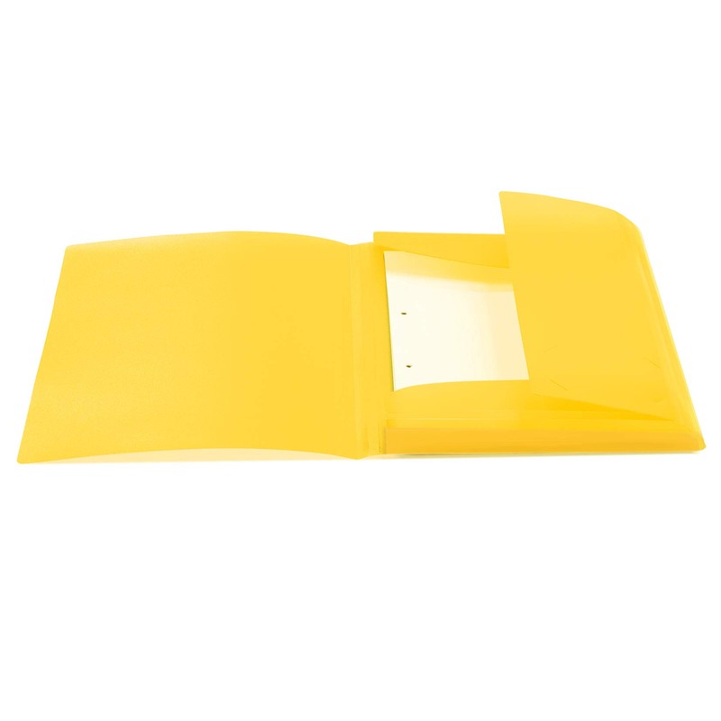 HERMA 19502 Portfolio Folder DIN A4 Translucent Yellow, Sturdy Plastic,