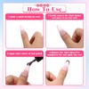 ElevateTech Adesivo per manicure francese, 40 fogli, per manicure francese,