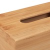 Relaxdays Bamboo Tissue Box (H x W 7.5 x 24 cm x