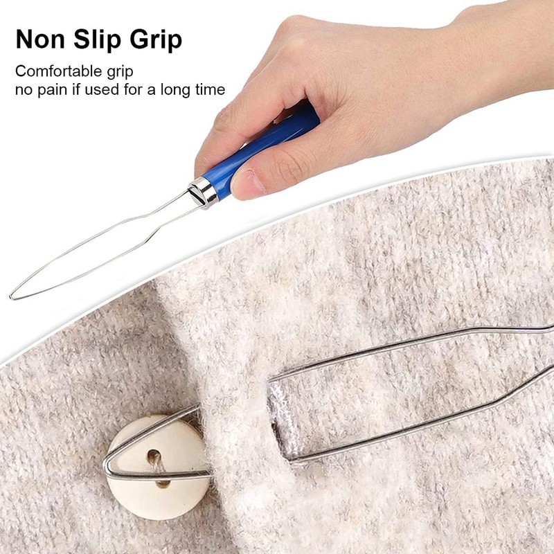 DHinkyoung 2 Pcs Button Hooks, One Hand Buttons Aids, Bright