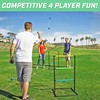 GoSports Indoor/Outdoor Ladder Toss Game Set with 6 Rubber Bolos,