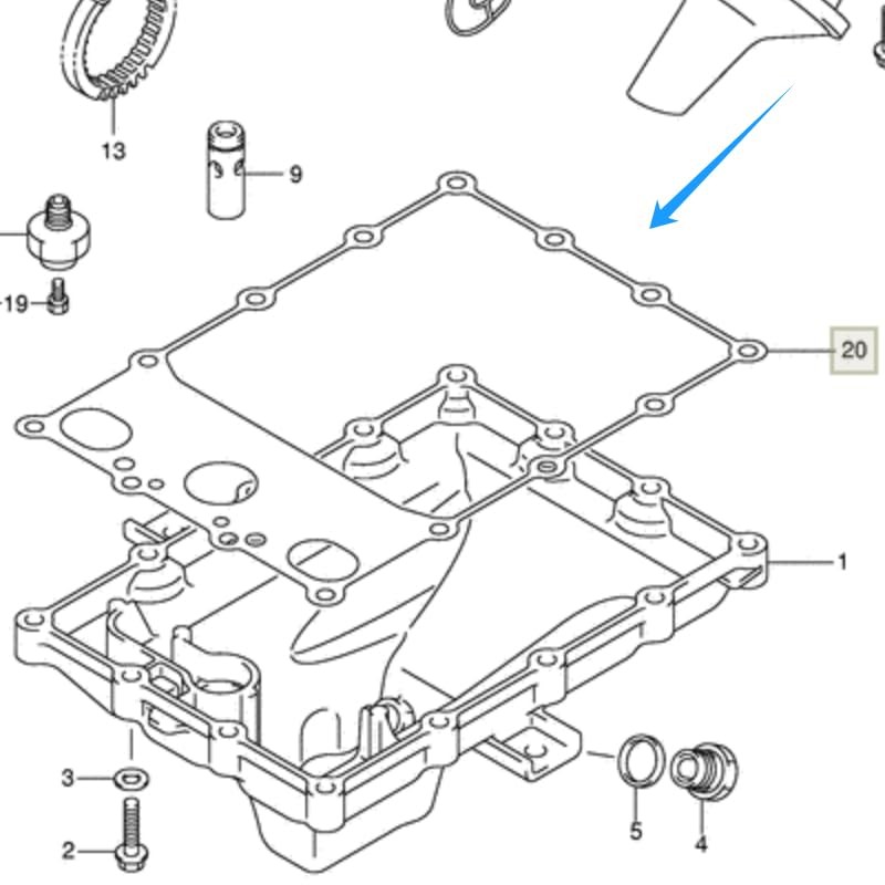 Motorcycle Gasket,Oil PAN for GSXR1000 05-06 Replace OEM:11489-41G00