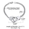 Prosteel Silver Handcuff Bracelet for Women Girls Trendy Chain Bracelets