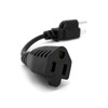 Sewell 6-Inch Power Extension Cable, 5-Pack, Outlet Saver, 18 AWG