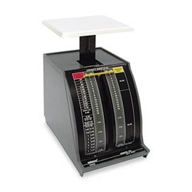 Pelouze X2 2-lb.Capacity Standard Mechanical Mailroom Scale, 3-3/4 x 3-1/4 Platform