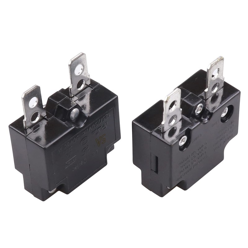 ZOOKOTO 2Pcs 5A Automatic Thermal Circuit Breaker Thermal Overload Protector