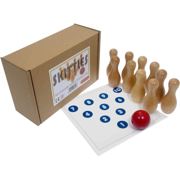 Brimtoy Wooden skittles / ten-pin bowling game