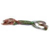 Yamamoto Double Tail Hula Grub 5", Cinnamon w/Large Green