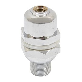 RoadPro RP-302MAX Extra Heavy Duty Chrome Platedl 3/8 x 24 Maxi Antenna Stud with SO-239 Connector