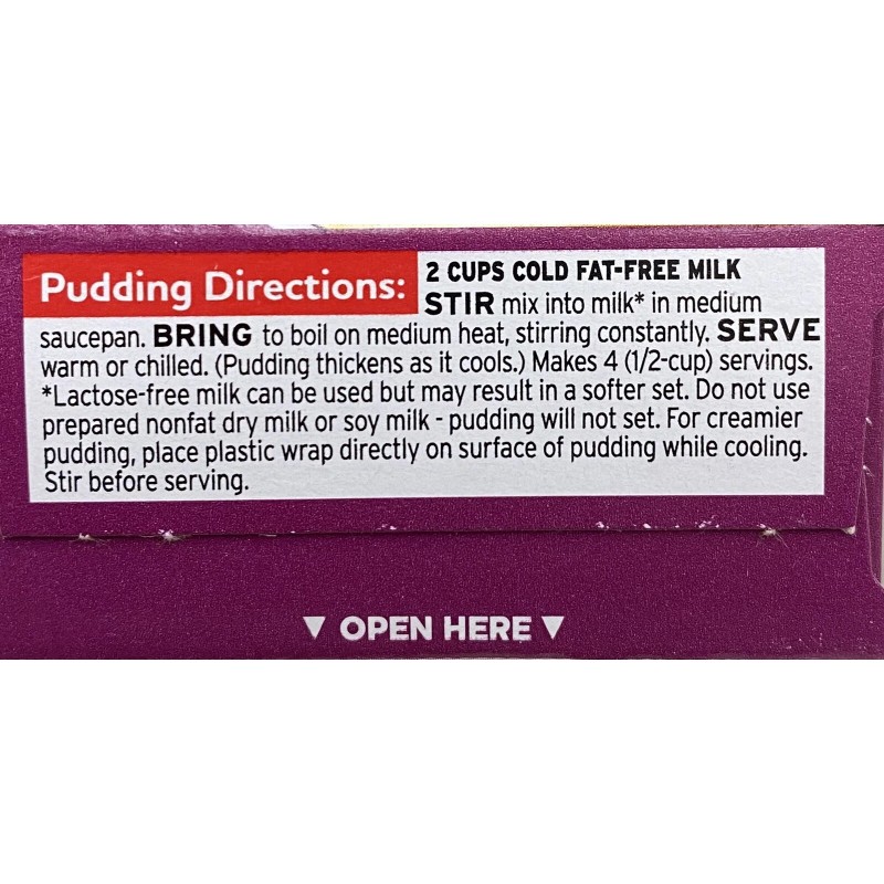 Jello Cook & Serve TAPIOCA Pudding & Pie Filling Mix