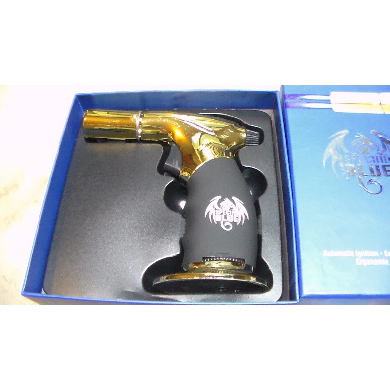 Special Blue Diablo Dual Flame Butane Refillable Torch Jet Lighter