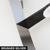 LINXIU Stainless Steel Molding Trim, Brushed Metal Trim, Peel and