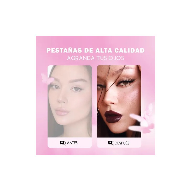 Wosheer Pestañas Postizas Autoadhesivas Diy Extensión De Pestañas Sin Pegamento