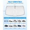 NEVERLAND 1PCS Foldable Windshield Sunshade 210D Oxford Sun Visor UV