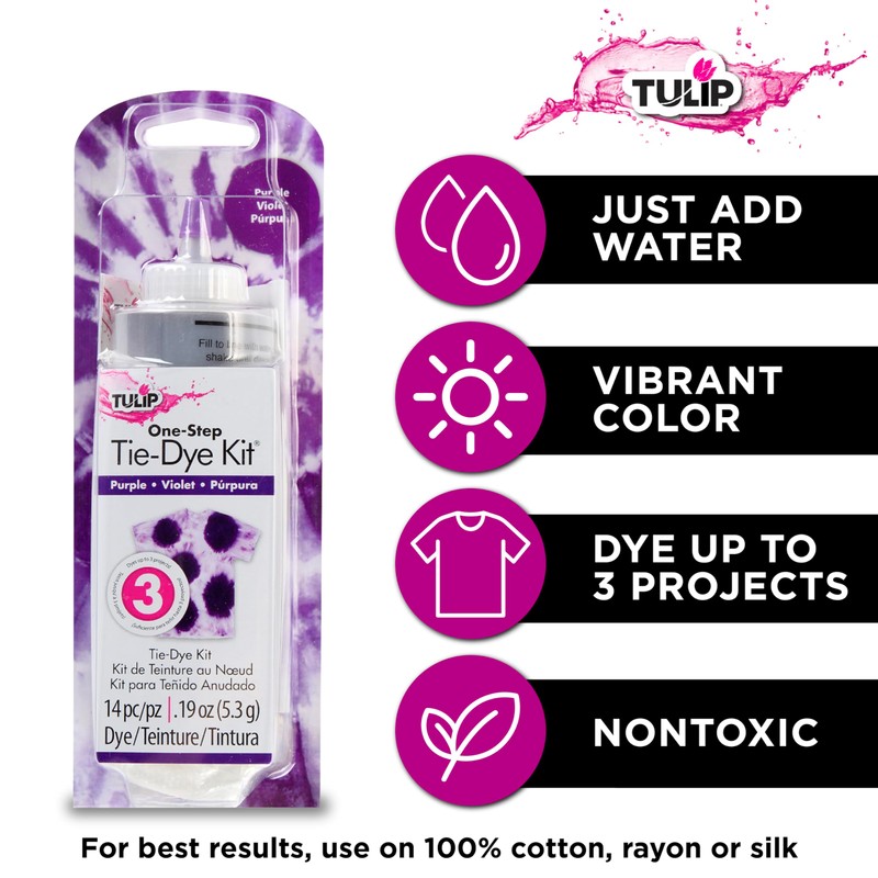 Tulip One-Step Tie-Dye Kit, Permanent Vibrant Dye for Fabric 4