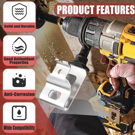 N268241 N086039 Belt Clips for 20V Power Tools, Compatible with, DCD980, DCD985, DCD980L2, DCD985L2,Includes Free Screws and Stainless Steel Drill Tool Hooks 5 PCS