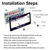 Anime License Plate Frames，Anime Car Accessories for Women and Men