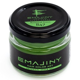 EMAJINY Botanical Green B47 Emaginny Botanical Green Color Wax, Green, 1.3 oz (36 g), Made in Japan, Unscented, Flashy Hair Can Be Rinse Off With Shampoo