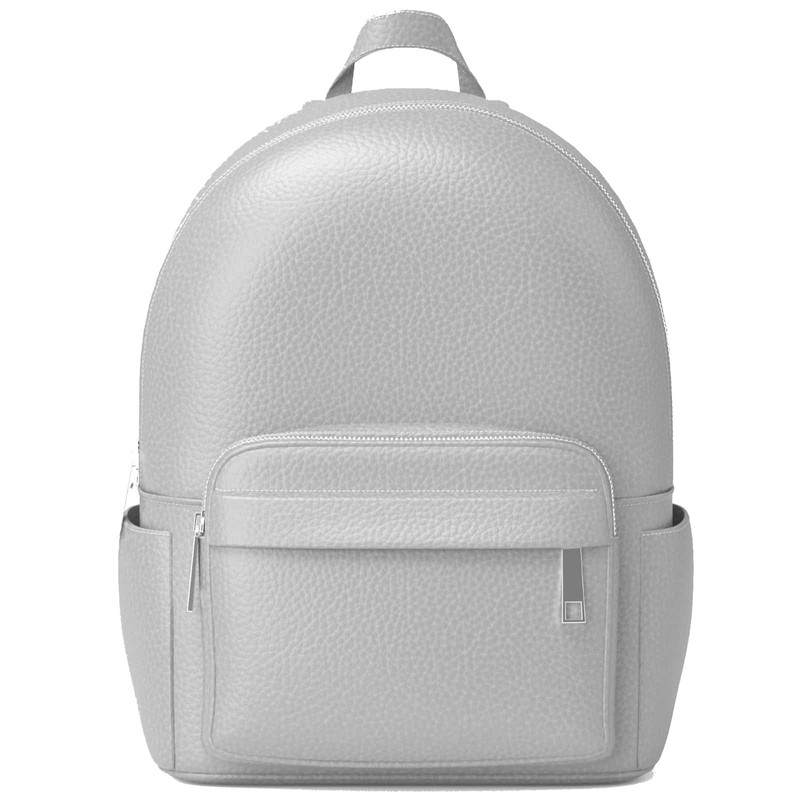 KMISSO Women's Backpack Vegan Leather Versatile Practical 30608, silver colours