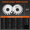 ZeeDix Wire Gauge Measuring Tool (2 Pcs) - Round Dual