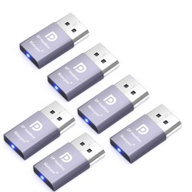 Malarpon DispalyPort Headless Ghost Display Emulator with Blue Light for PC 4K DP Dummy Plug (fit Headless 1080@60Hz-3840x2160@17Hz) 6P