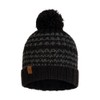 Buff Knitted & Polar Hat, Kostik, Black, One Size