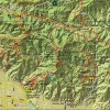San Gabriel Mountains California Trail Map Poster