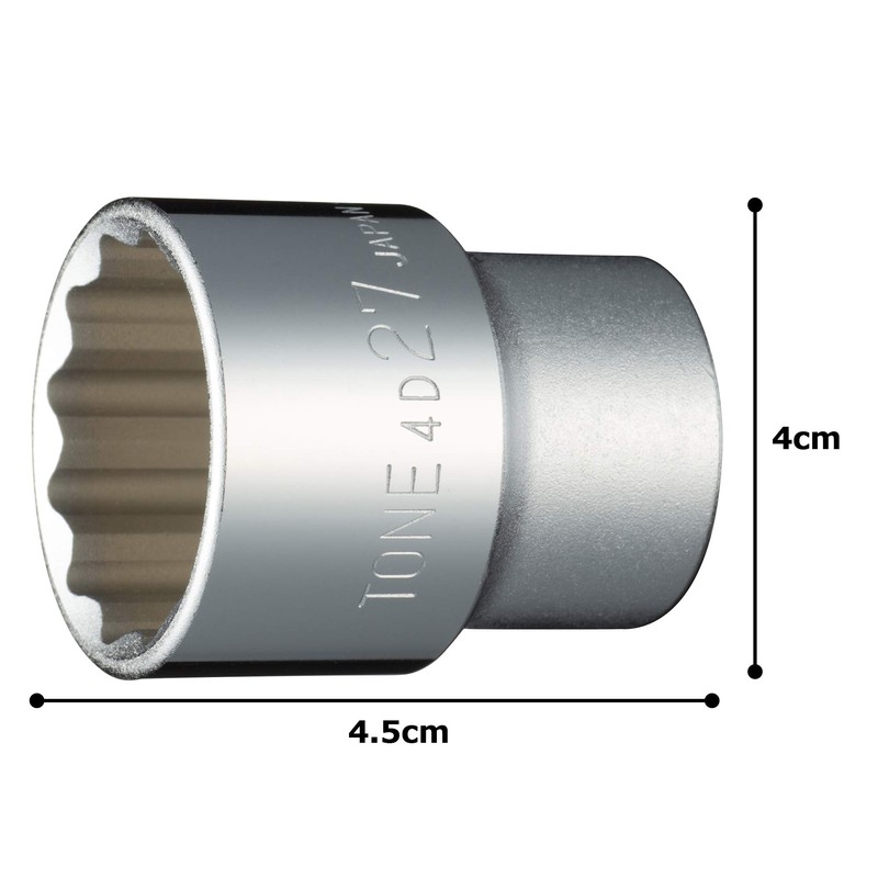 Tone 12-Point Socket 4D-27 1/2-inch (12.7 mm) Drive Width 27