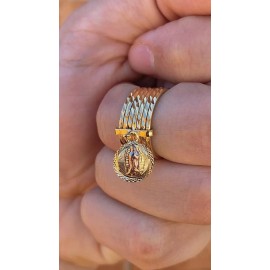 Isas Jewelry 269 Virgin Mary Ring Semanario 14K Gold Filled Womens Mens Anillo Oro Laminado Mujer - #9