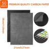 Unbranded 50 Sheets Carbon Paper Black Graphite Paper Transfer Tracing