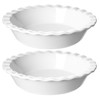 LE TAUCI Ceramic Pie Pans Plate for Baking, 9 inch