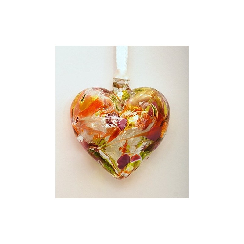 Milford Collection Glass Friendship Heart Small - Topaz