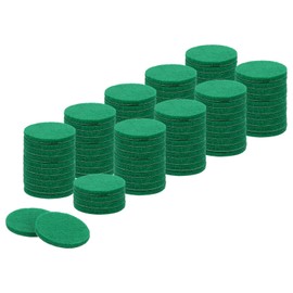 uxcell Round Felt Furniture Pads, 96Pcs 1" Dia x 0.12" Thick Adhesive Backed Felt Non-Slip Anti-Scratch Felt Pads Chair Leg Protectors for Protecting Hardwood Floor, Green