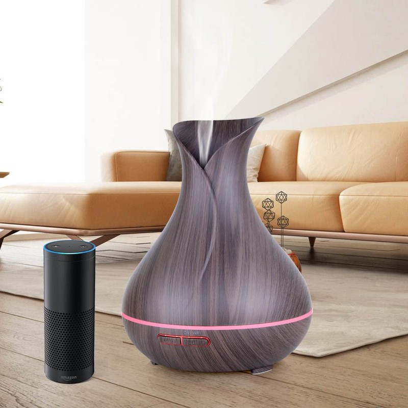 Smart WiFi Wireless Essential Oil Aromatherapy Diffuser, Compatible with Alexa