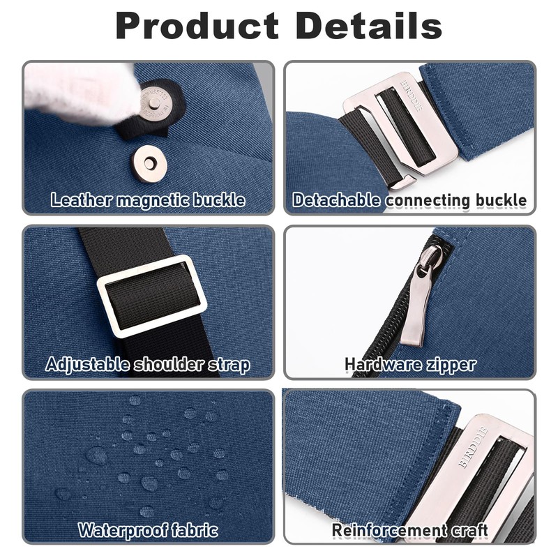 Anti-Theft Travel Bag One Shoulder Large Capacity Crossbody Bag Chest