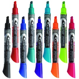 Quartet Dry Erase Markers, Whiteboard Markers, Chisel Tip, Bold Color, EnduraGlide, White Board Dry Erase Pens, Assorted Colors, 12 Pack (5001-20MA)