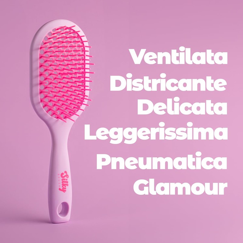 Silky Brush Detangling Brush Ventilated Detangling Wet and Dry Hair